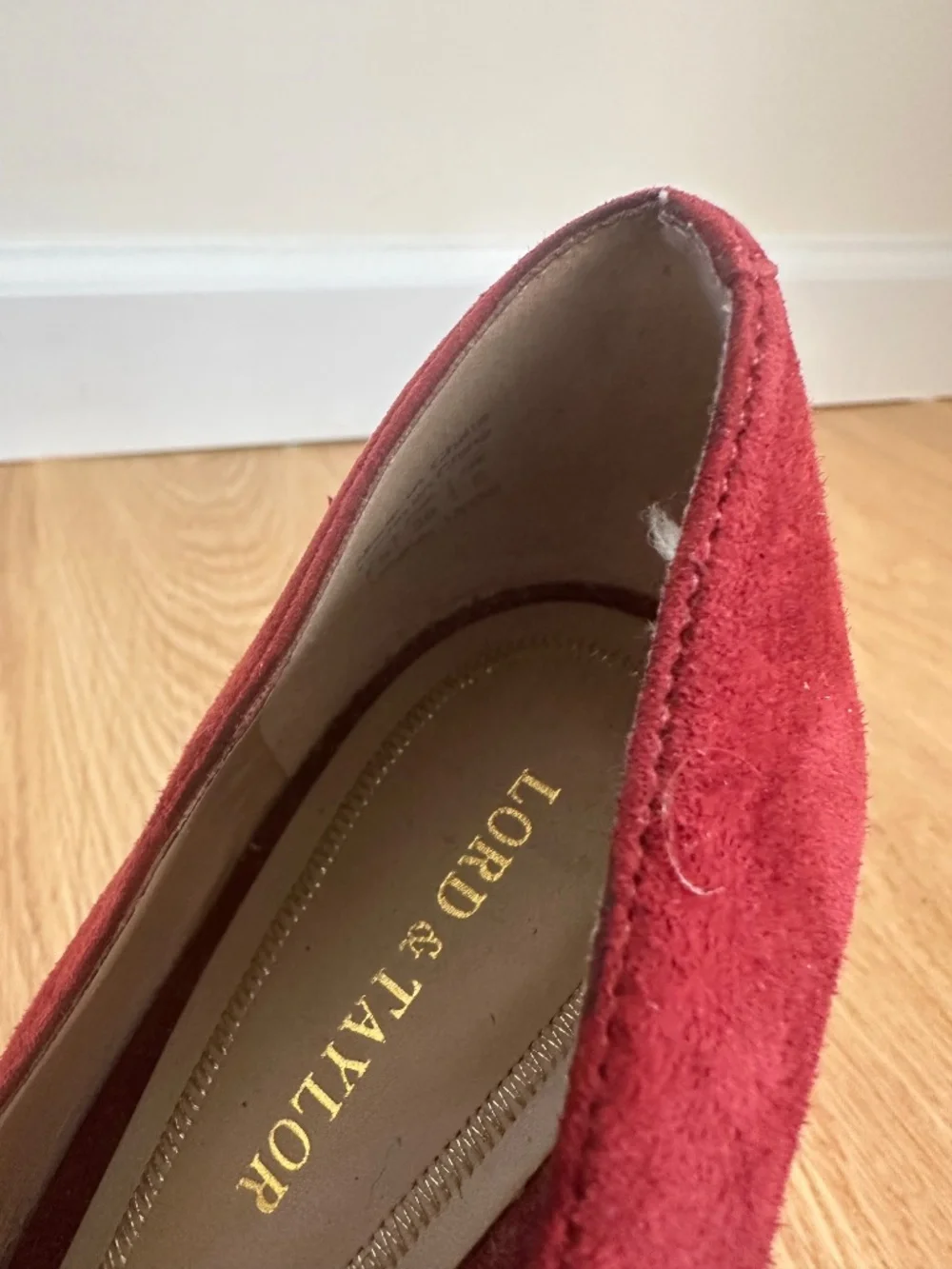 Red Suede Pumps